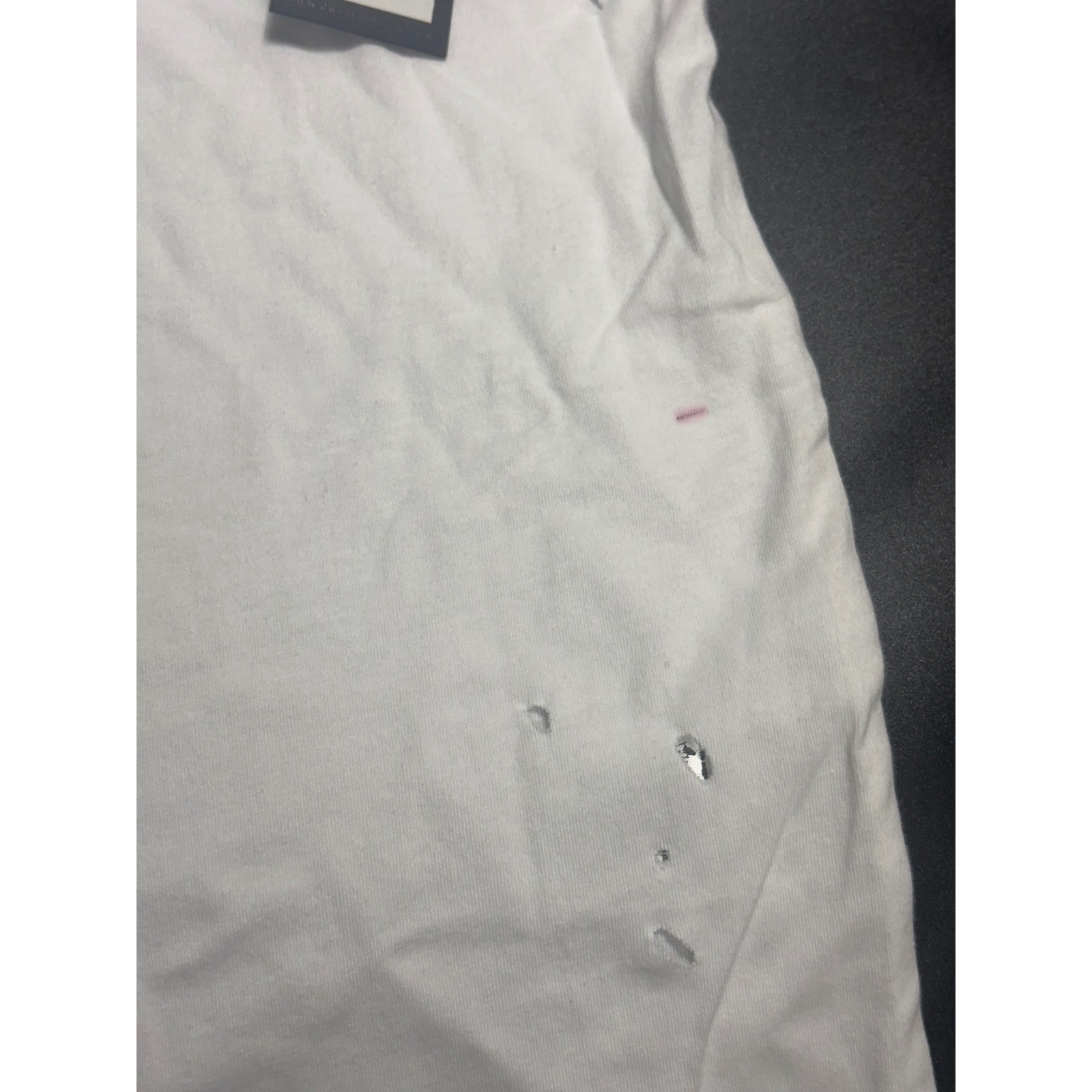 Man X One Teaspoon New Sad American Graphic Pocket Tee Distressed White Xs — image 6 of 7